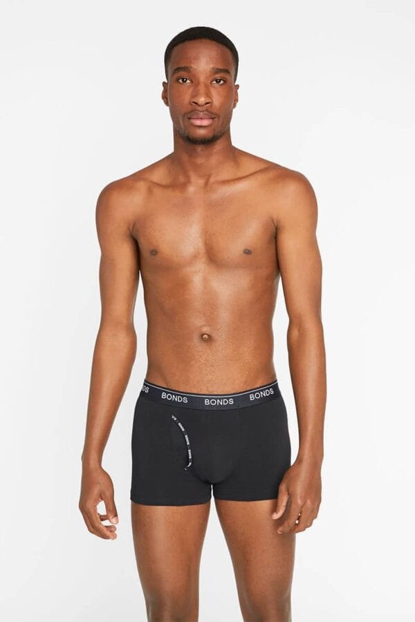 Mens Bonds Guyfront Trunks Black