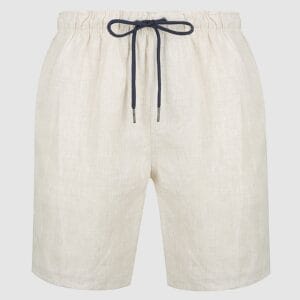 Mens Sand Linen Shorts By Coast Clothing Co