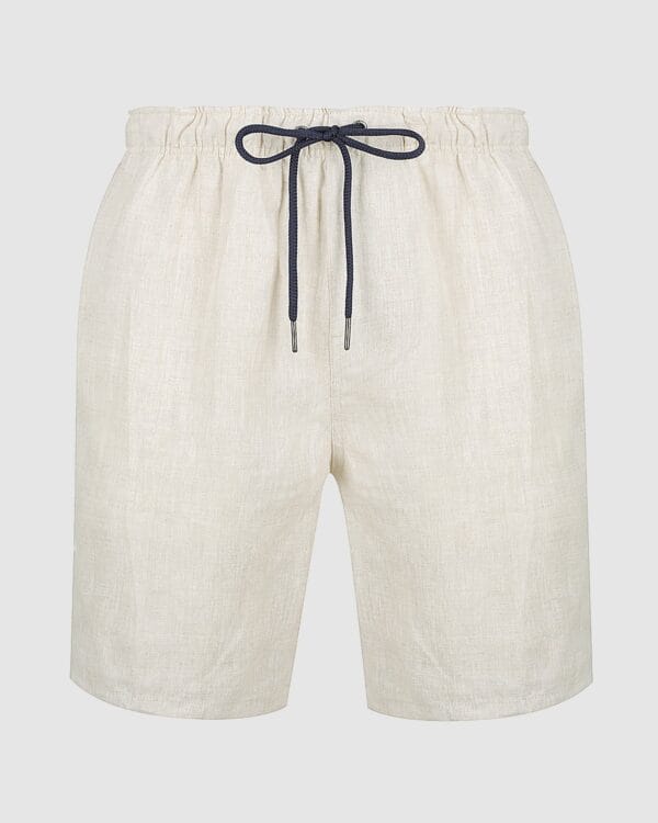 Mens Sand Linen Shorts By Coast Clothing Co