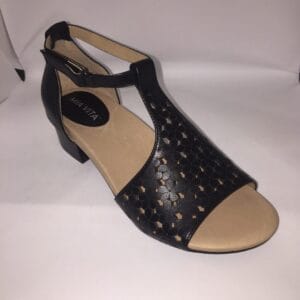 Mia Vita Keen Black Sandal Womens