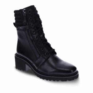 Mia Vita Olivia Combat Boots Black