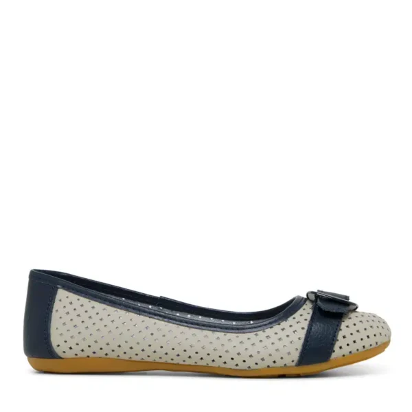 Natural Comfort White/Navy slipons - Image 2