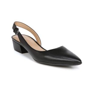 Naturalizer Banks Black Leather Slingback