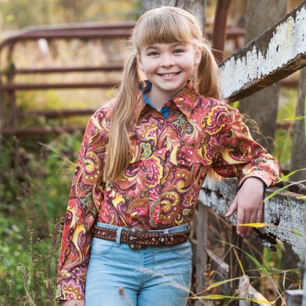 Orara Pink Paisley shirt by Brigalow- 4052T