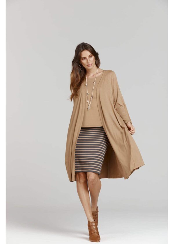 Lou Lou Quatro Bamboo Duster Long Sleeve Nougat