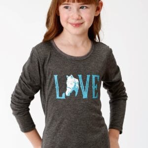 Roper Five Star Collection Long Sleeve Tee Grey