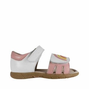 Sabella White/Pink Sandals By Clarks