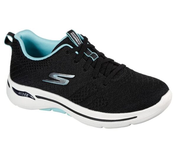 Skechers Go Walk Arch Fit Unify - Black/Aqua