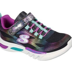 Skechers Kids S-Lights Glow Brites- Black/Multi