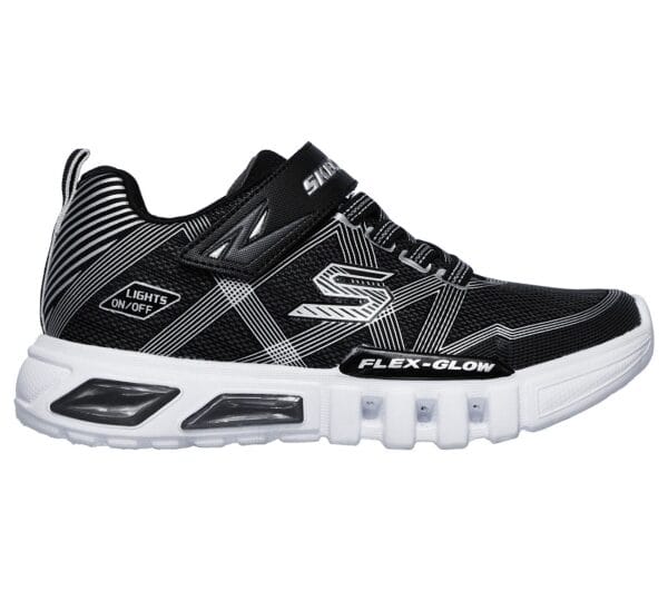 Skechers S-lights Flex-Glow Black/Charcoal Infants