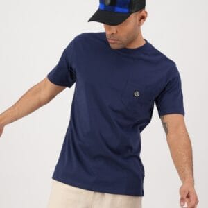 Swanndri Duval Plain Pkt T Shirt Navy Mens