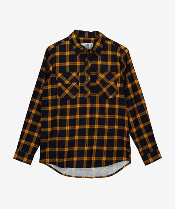 Swanndri Egmont Full Placket Kids Toffee Lattice