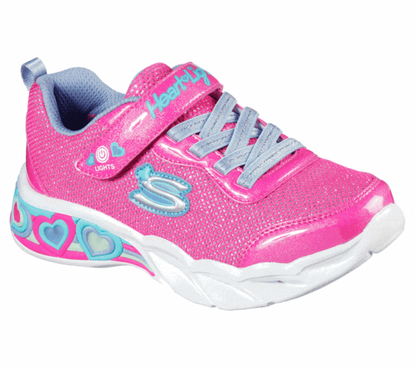 Sweetheart Lights Neon Pink Multi by Skechers
