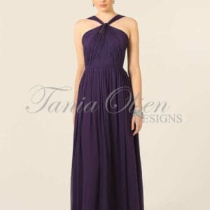 Tania Olsen Designs Adele Bridesmaid Dress Aubergine
