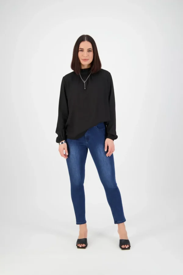 Vassalli 5744 Blue Denim - Skinny Leg Ankle Grazer Jean - Image 4
