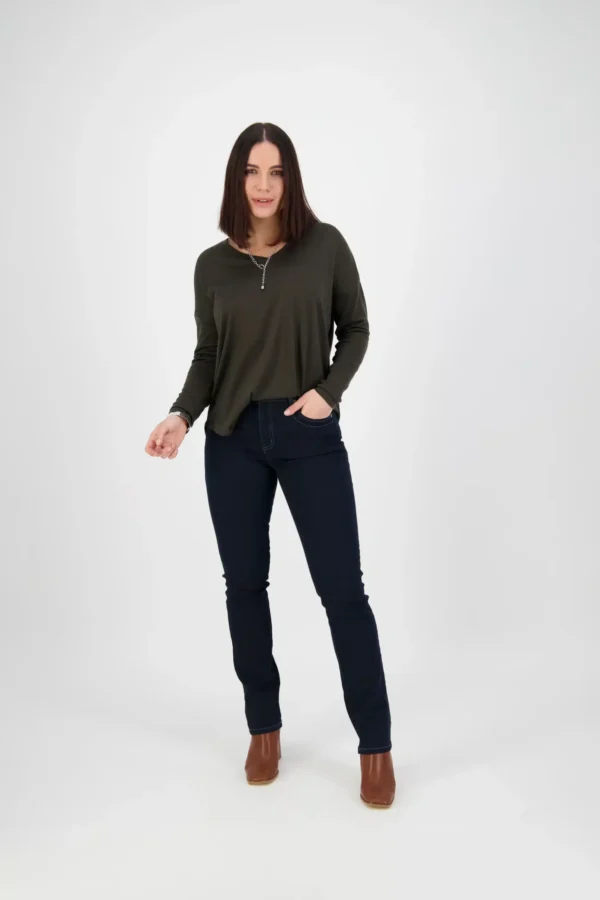 Vassalli 9901 Blue Denim, Indigo Denim - Slim Leg Full Length Jean - Image 4