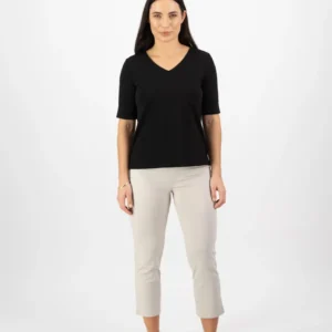 Vassalli Black T-Shirt 4264 95% Cotton 5% Elastane