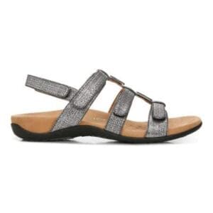 Vionic Amber Black Metallic Sandals