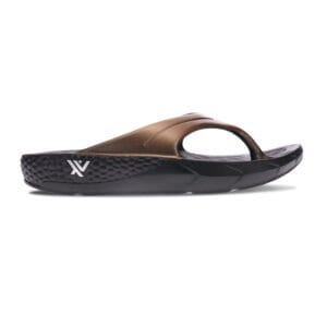 Vitasole Toe Post Sandal Black/Bronze Unisex Sandal