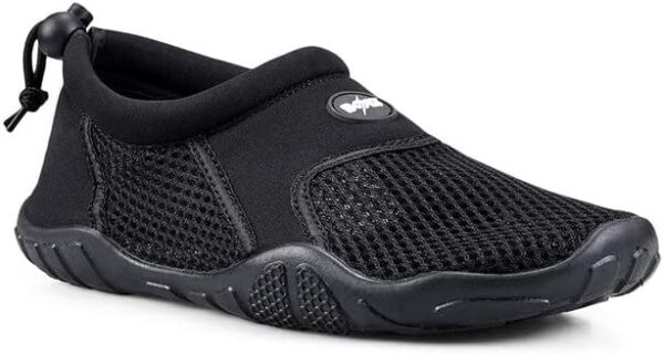 Grosby Mens Wave Black AthleticReef Slip On Shoes