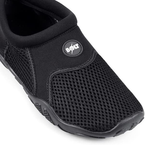 Grosby Mens Wave Black AthleticReef Slip On Shoes - Image 3