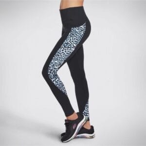 White Leopard High Waisted Leggings By Skechers