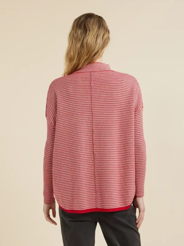 Yarra Trail Fine Stripe Scoop Hem Jumper YT24W7638 - Image 2