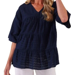 Yarra Trail Navy Shirt YT23H4975