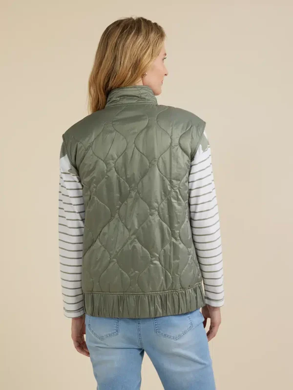 Yarra Trail Quilted Vest YT24W6212 Tan - Image 2
