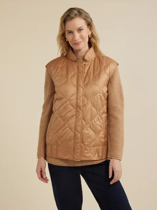 Yarra Trail Quilted Vest YT24W6212 Tan