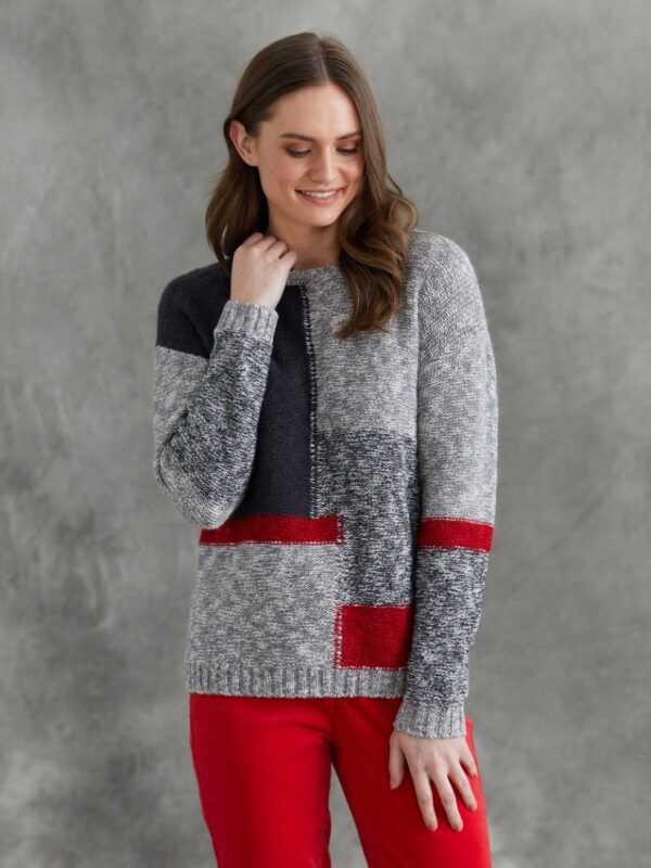 Yarratrail Colour Block Jumper Multi