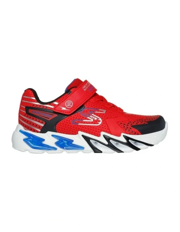 Skechers Kids S Lights Flex-Glow Bolt Red/Black