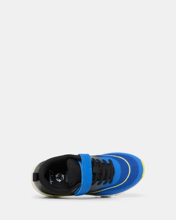 CLARKS NORTH BLACK/BLUE BOYS SNEAKERS - Image 2