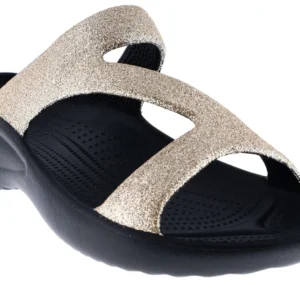 Dawgs Glitter Rose Gold/Black Womens Z Sandal