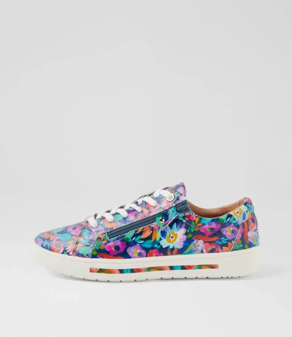 Diana Ferrari Evone-Su Tropical Party Leather Womens Sneakers