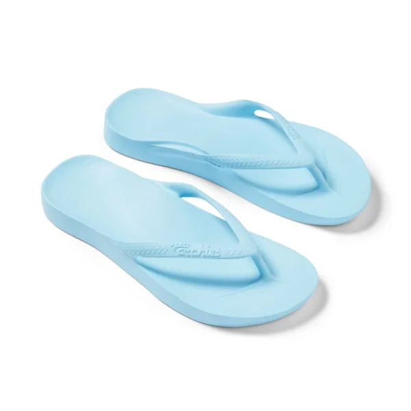 Archies Arch Support Thongs Sky Blue