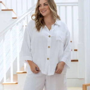 Bee Maddison White Shirt BM3337 100% Cotton