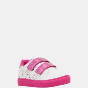 Grosby Glitz White / Hot Pink