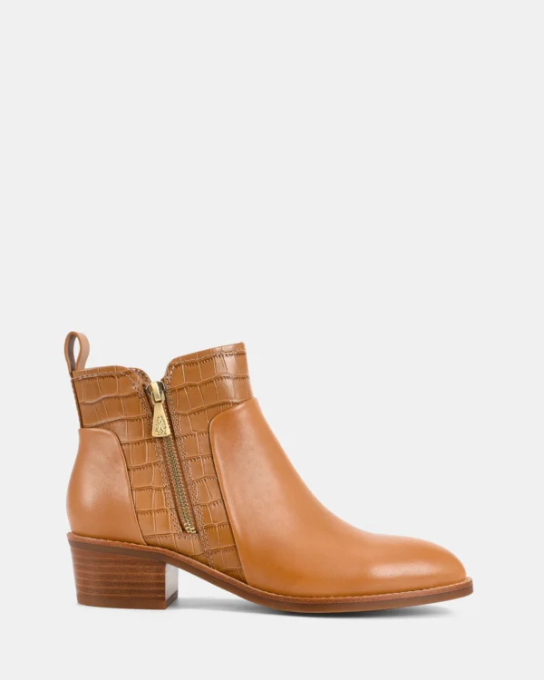 Hush Puppies Aires Tan Croc Women Boots