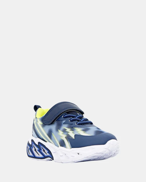 Koala Lights Aratua Navy/Lime Kids Sneaker