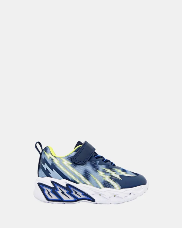 Koala Lights Aratua Navy/Lime Kids Sneaker - Image 2