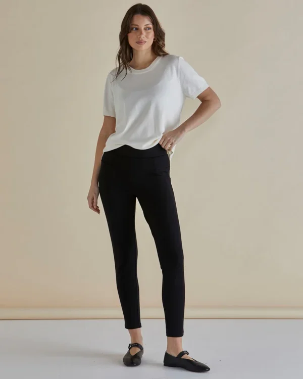 Betty Basics Gwen Ponte Legging - Black - Image 4