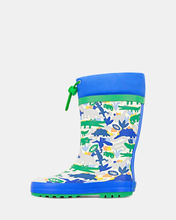 Clarks PUDDLES Blue/Green Boys - Image 5