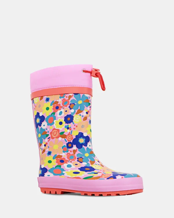 Clarks PUDDLES Pink Multi Girls