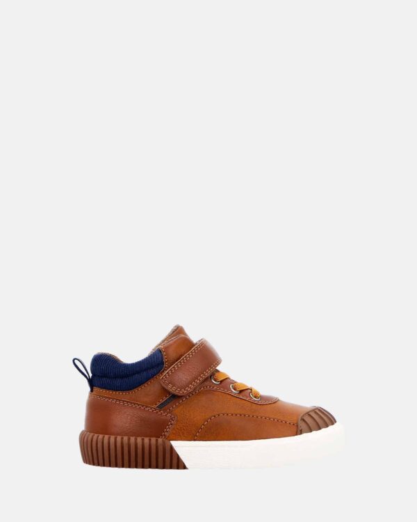 Grosby Tan/Navy Conor Boys Shoe - Image 4