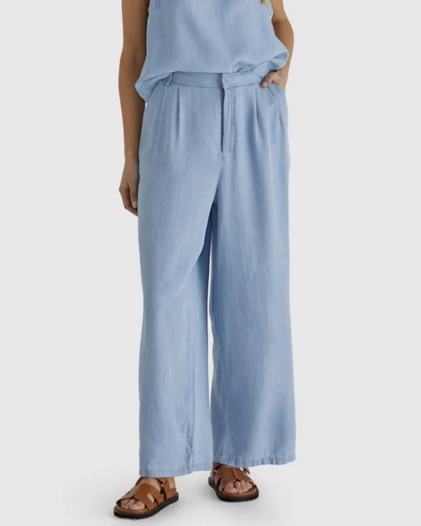 Sass Rye Pant Chambray Women's
