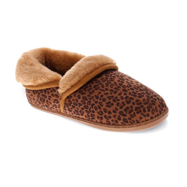 Scholl Snuggle Natural Leopard Womens Slippers