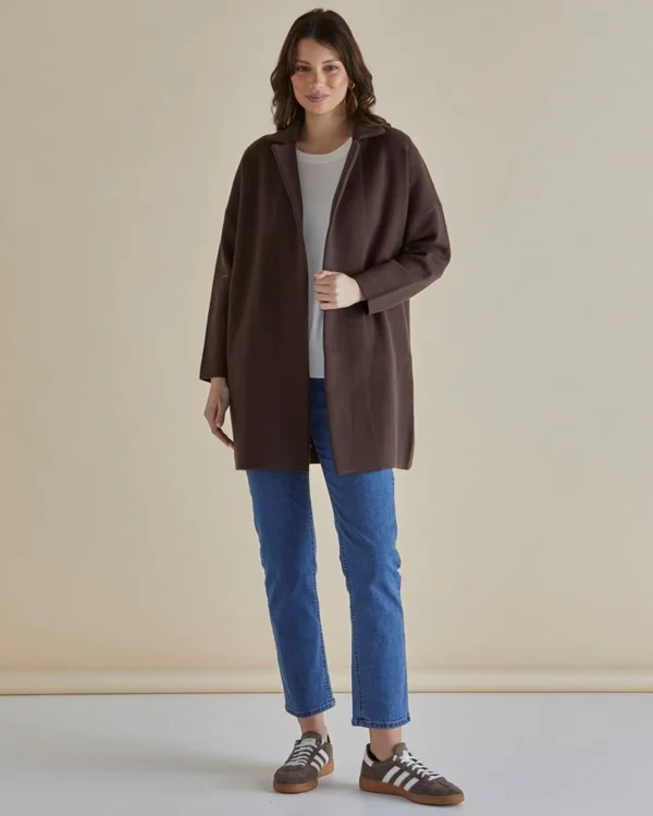 Betty Basics Bristol Coatigan - Brown - Image 3