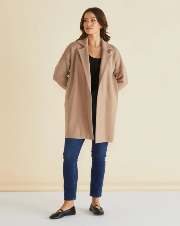 Betty Basics Bristol Coatigan - Sand - Image 4