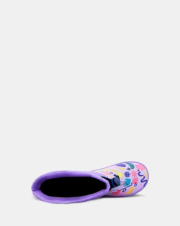 CLARKS GIRLS Puddles E Lilac/Purple Multi - Image 4
